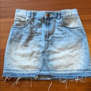 Oshkosh Frayed Denim Skirt EUC